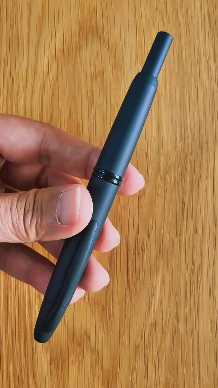 Pilot Capless Fountain Pen - Matte Black 18K Gold Rhodium-plated Nib