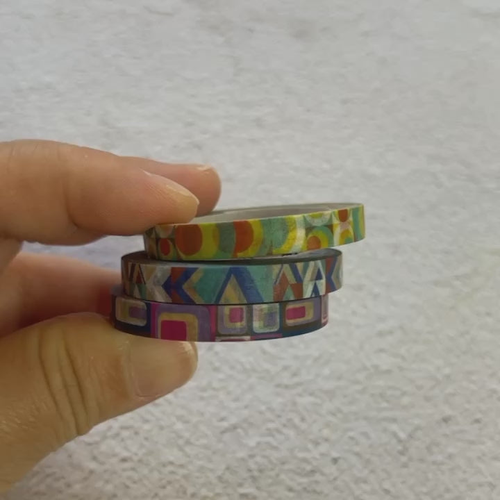 MT Slim Deco Washi Tape - Retro