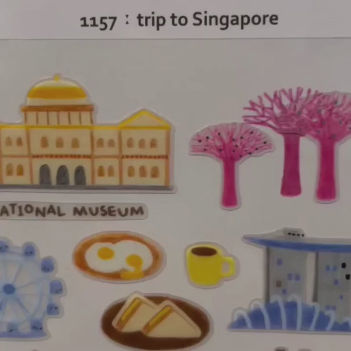 Suatelier Daily Deco Sticker - Trip to Singapore