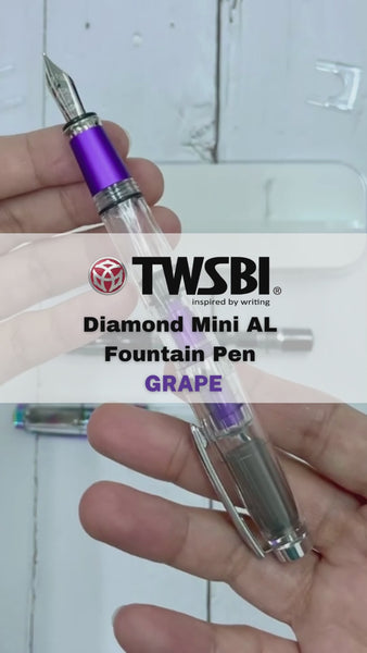 Load and play video in Gallery viewer, TWSBI Diamond Mini AL Fountain Pen - Grape
