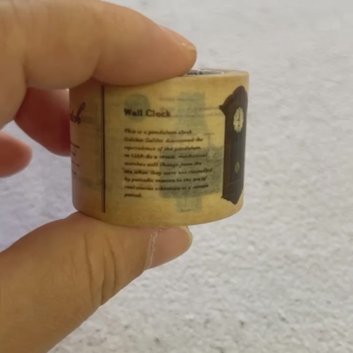 MT EX Washi Tape - Encyclopedia Clock