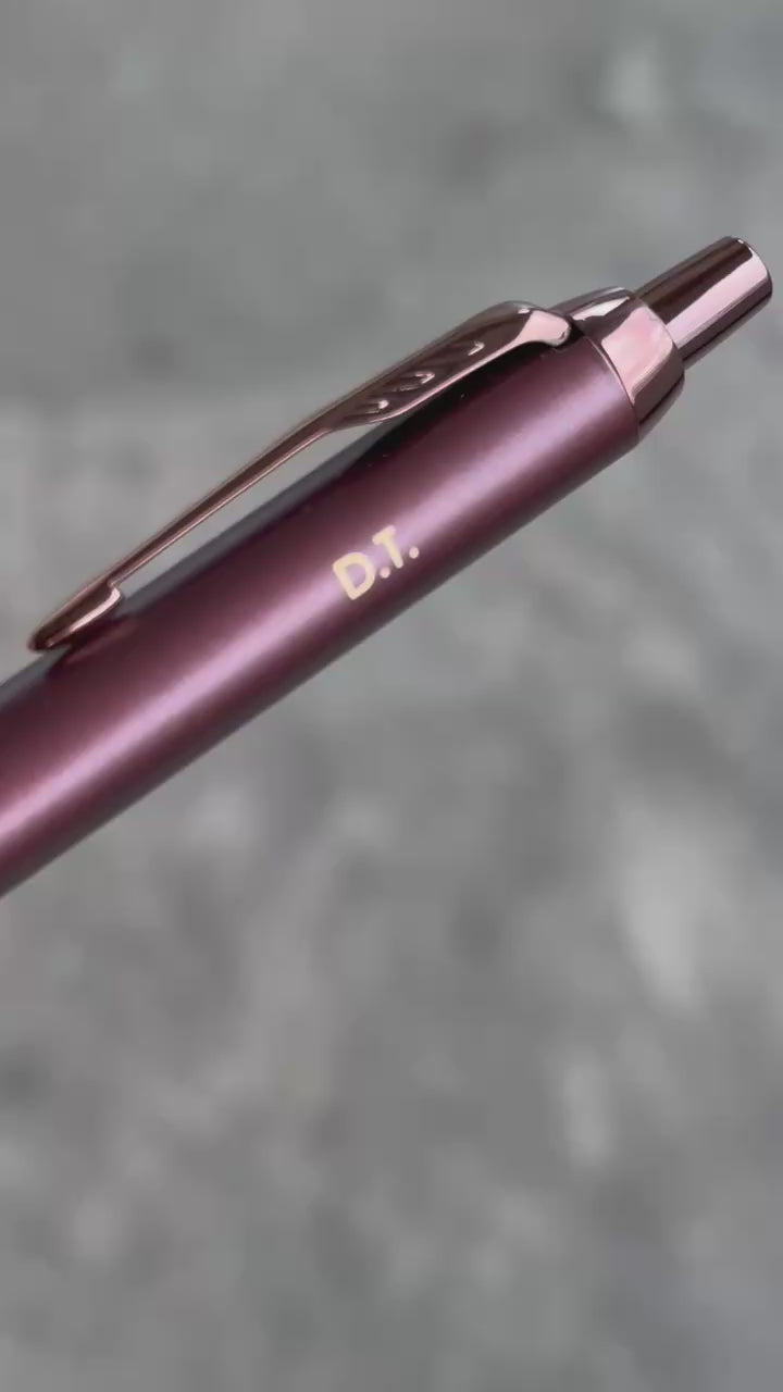Personalized Name Engraving On Parker IM PROFESSIONAL Ballpoint Pen - Monochrome Burgundy