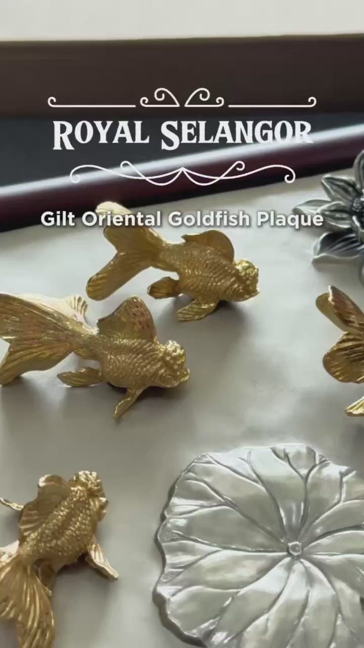 Royal Selangor Gilt Oriental Goldfish Plaque