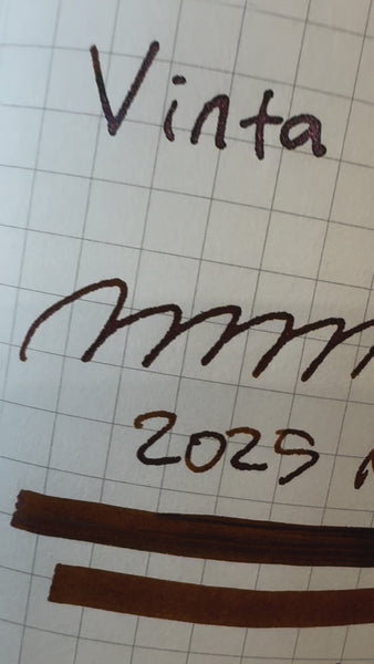 在图库查看器中加载和播放视频，Vinta Inks 30ml Bottled Ink - Umber [Haldan 1986]
