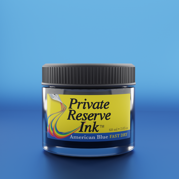Private Reserve 60ml Ink Bottle American Blue, FAST DRY – colour swatch