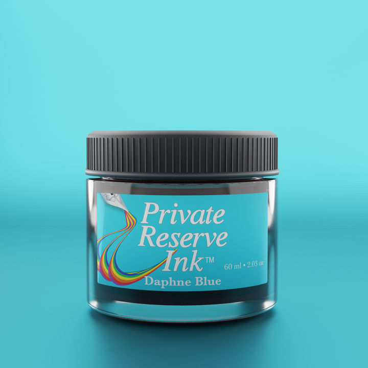 Private Reserve 60ml Ink Bottle Daphne Blue – colour swatch