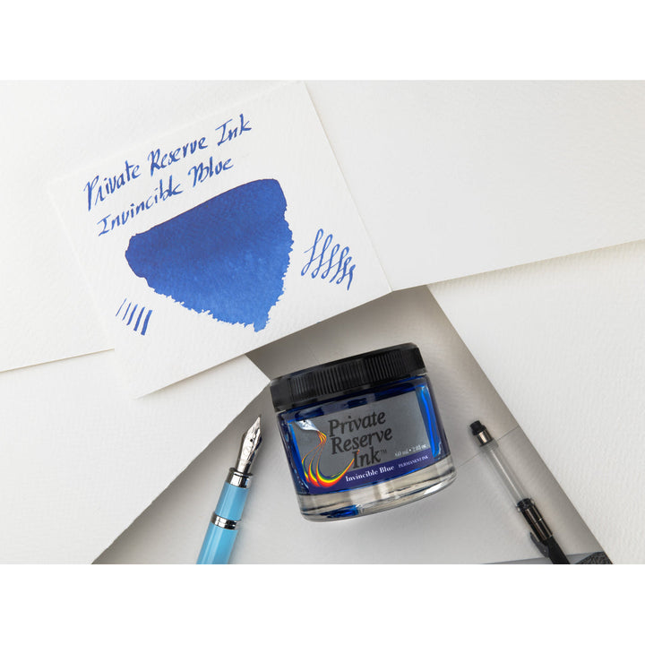 Private Reserve 60ml Ink Bottle Invincible Blue – detail view