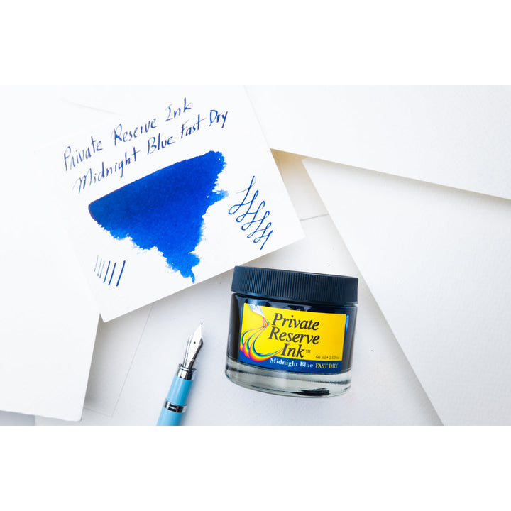 Private Reserve 60ml Ink Bottle Midnight Blue – colour swatch