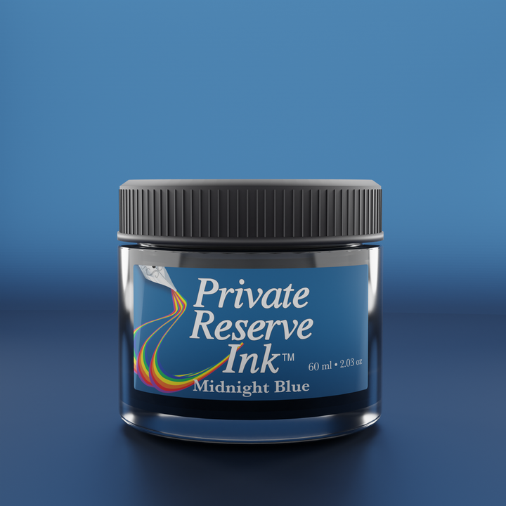 Private Reserve 60ml Ink Bottle Midnight Blue – colour swatch