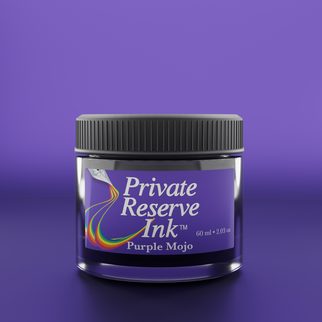 Private Reserve 60ml Ink Bottle Purple Mojo – colour swatch