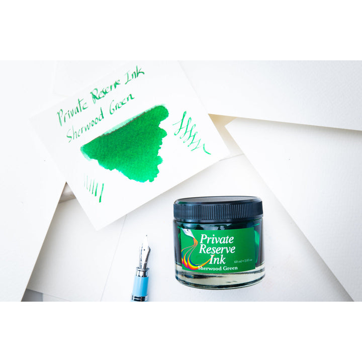 Private Reserve 60ml Ink Bottle Sherwood Green – colour swatch