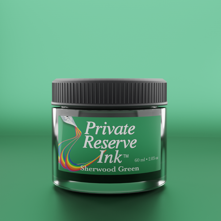 Private Reserve 60ml Ink Bottle Sherwood Green – colour swatch