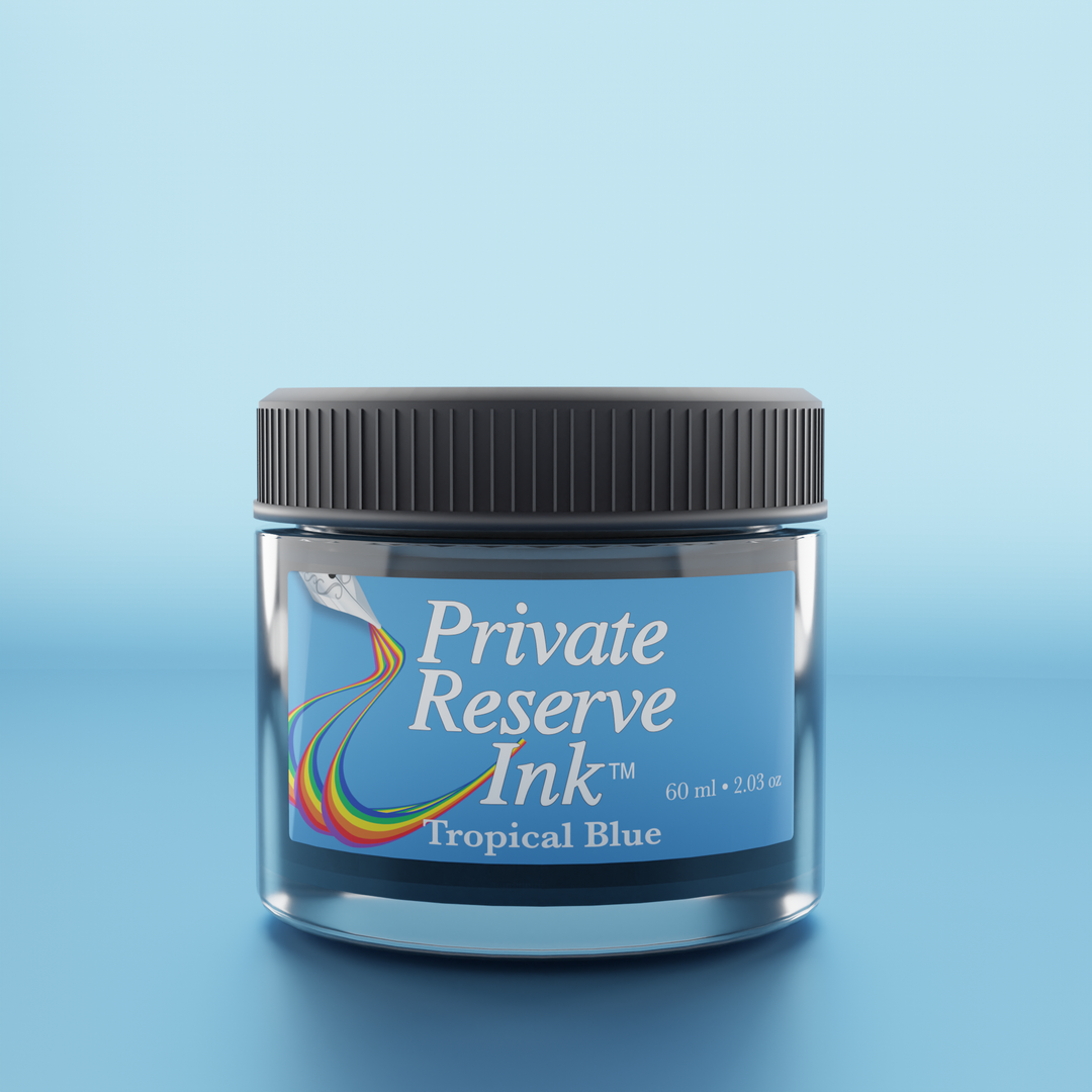 Private Reserve 60ml Ink Bottle Tropical Blue – colour swatch