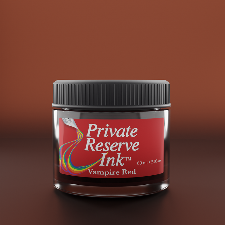Private Reserve 60ml Ink Bottle Vampire Red – colour swatch
