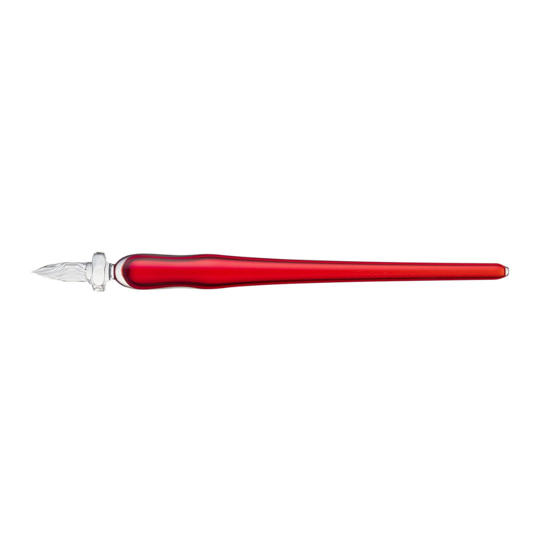 Matsubokkuri Red Glass Fountain Pen - Cherry