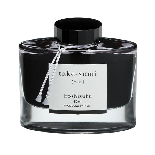 Load image into Gallery viewer, Pilot Iroshizuku 50ml Ink Bottle Fountain Pen Ink - Take-sumi (Charcoal Black)
