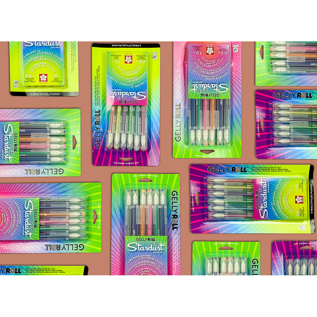 Sakura Gelly Roll Stardust Set of 12 – range lineup