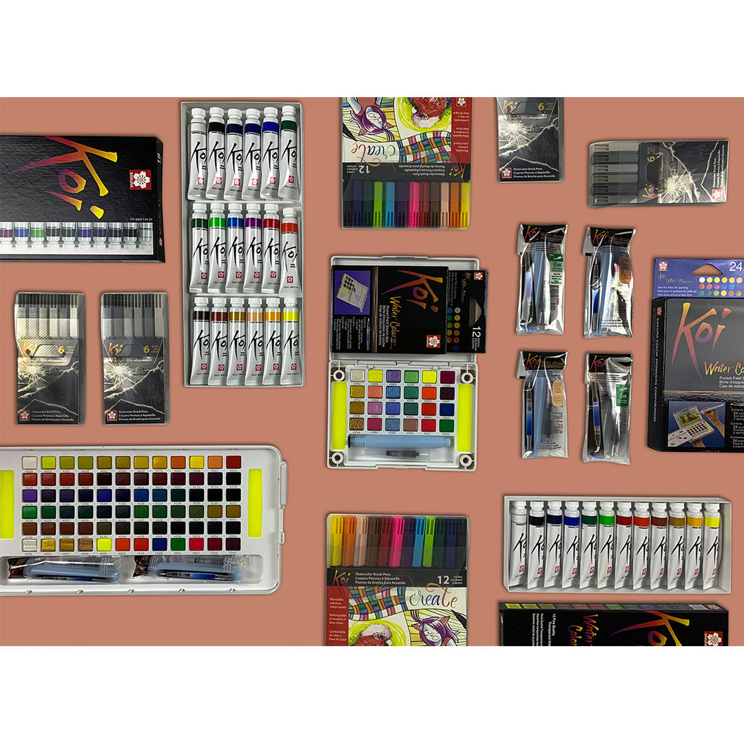 Sakura KOI Colouring Brush Pen – range lineup