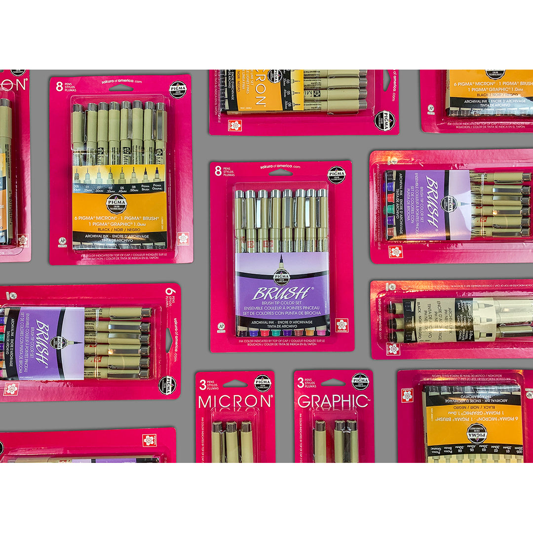 Sakura Pigma Brush Set of 8 – packaging