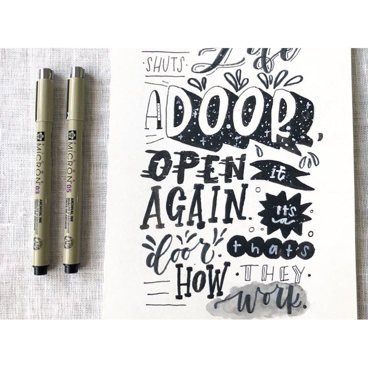 Sakura Pigma Micron – lifestyle