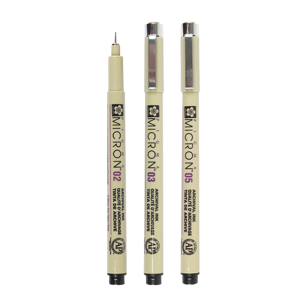 Sakura Pigma Micron Set of 6 – range lineup