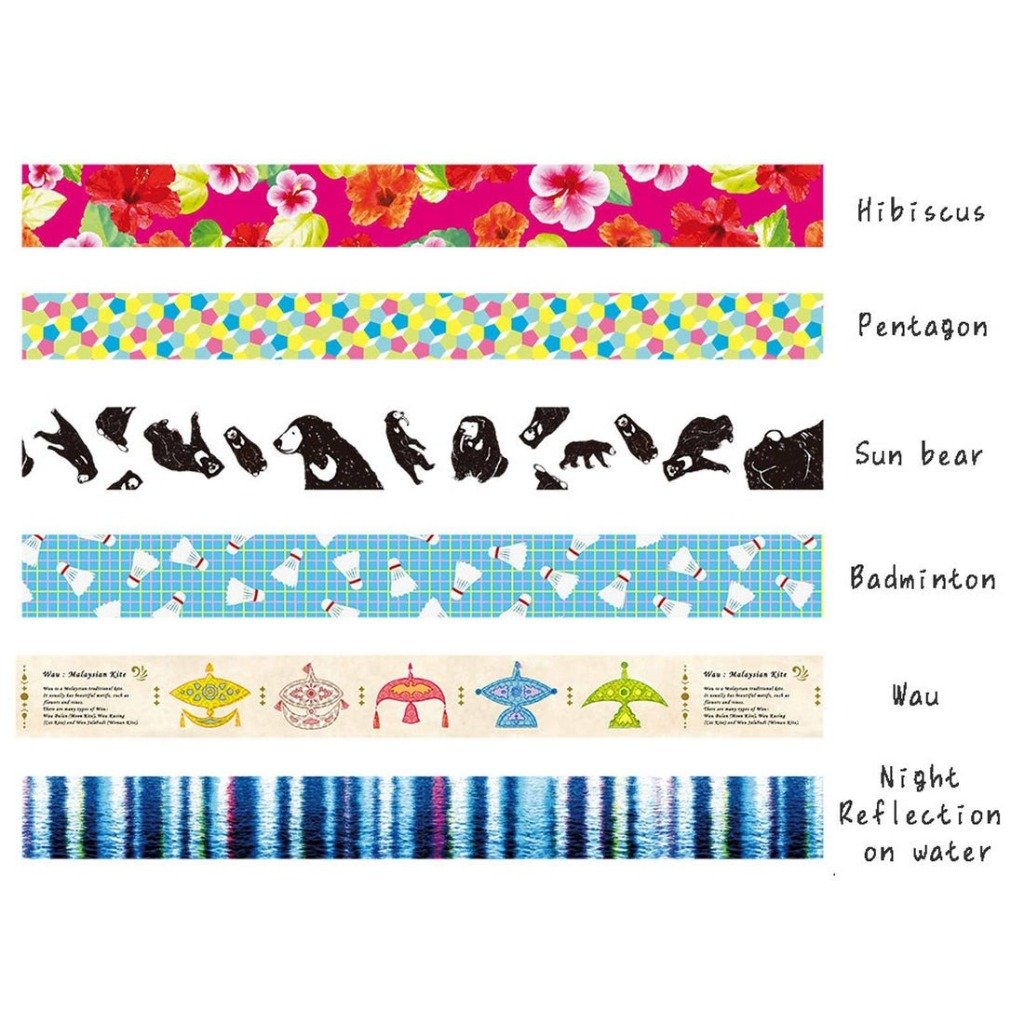 MT Expo KL Limited Edition Washi Tape Pentagon — side view