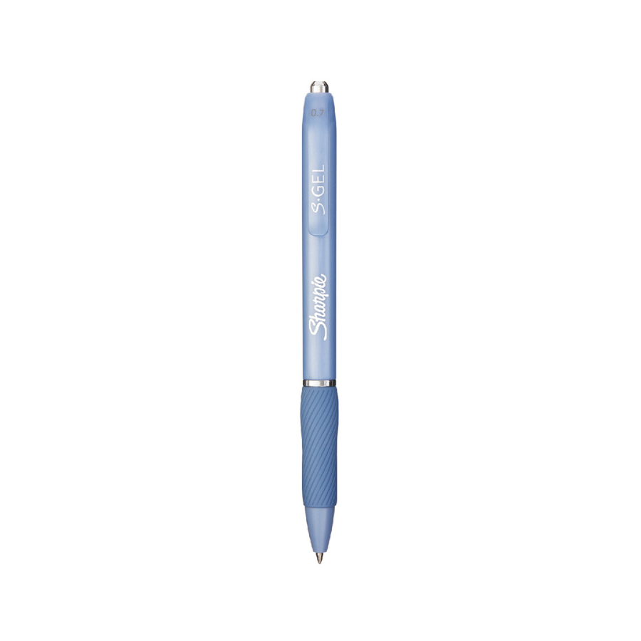 Sharpie Pen S-Gel 0.7mm Retractable - Blue Barrel (Blue Ink) — side view
