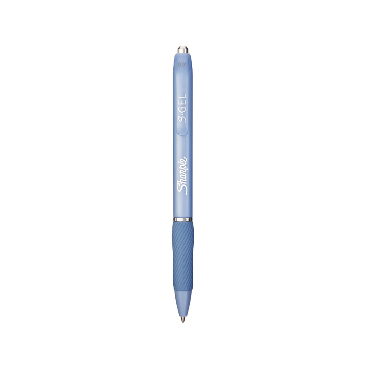 Sharpie Pen S-Gel 0.7mm Retractable - Blue Barrel (Blue Ink) — side view