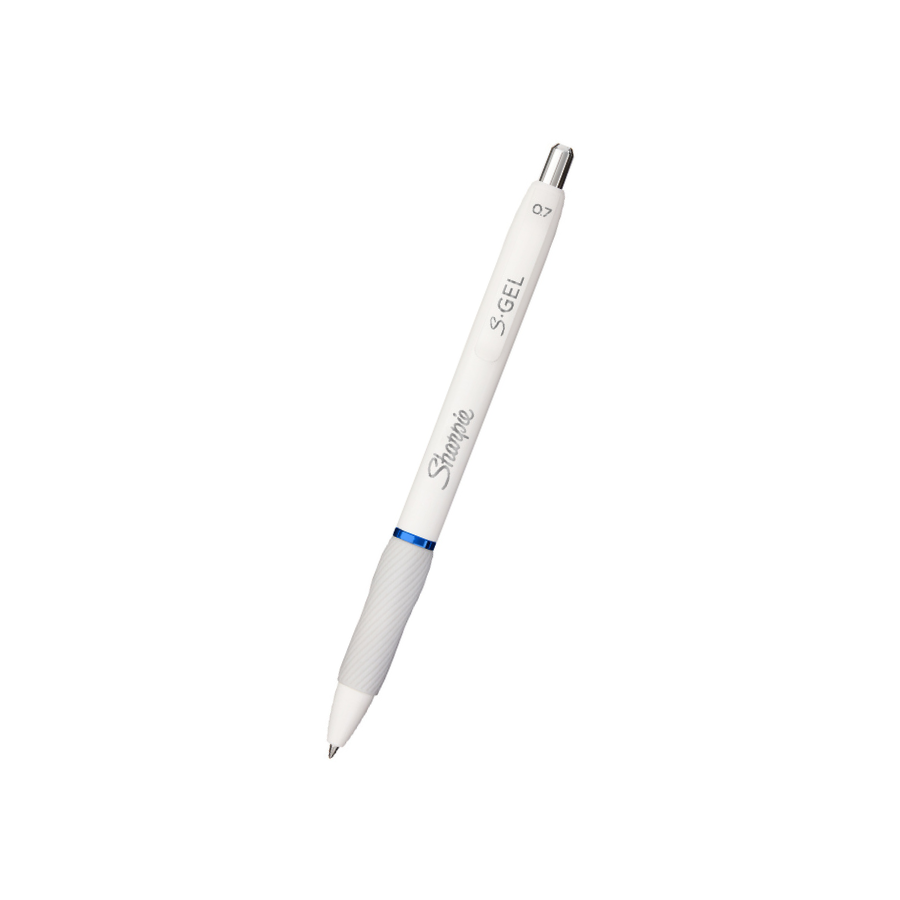 Sharpie Pen S-Gel 0.7mm Retractable - White Barrel (Blue Ink)