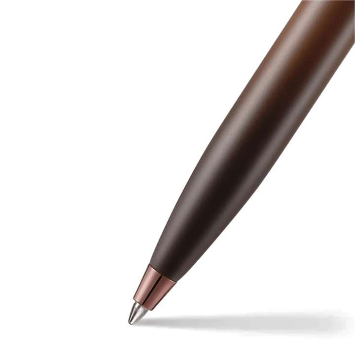 Sheaffer 100 G9374 Coffee Edition Matt Brown with Brown PVD Trims Ballpoint Pen with Coffee Pen Pouch Gift Set