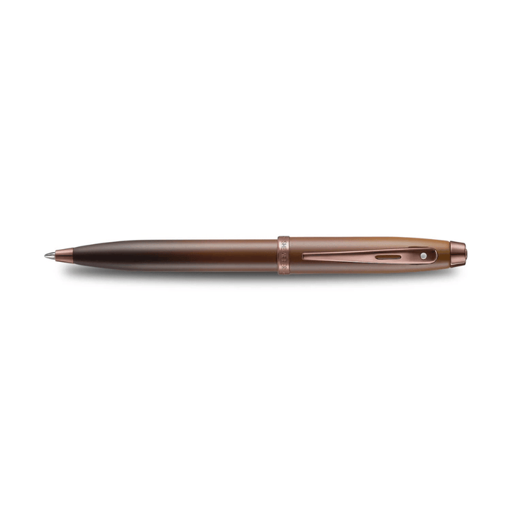 Sheaffer 100 G9374 Coffee Edition Matt Brown with Brown PVD Trims Ballpoint Pen with Coffee Pen Pouch Gift Set