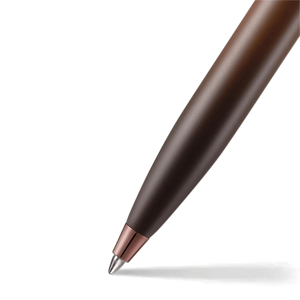 Sheaffer 100 G9374 Coffee Edition Matt Brown with Brown PVD Trims Rollerball Pen with Coffee Pen Pouch Gift Set