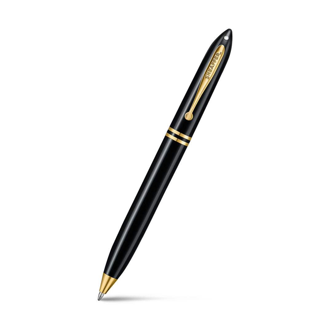 Sheaffer Balance III E893 ballpoint pen in glossy black with gold trims