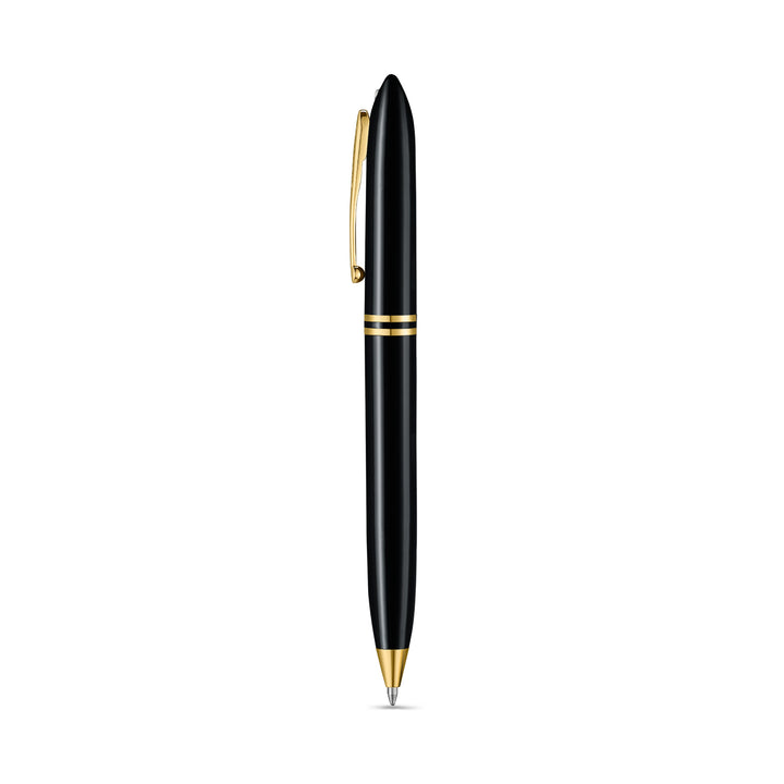 Sheaffer Balance III E893 ballpoint pen, side view of the gold clip