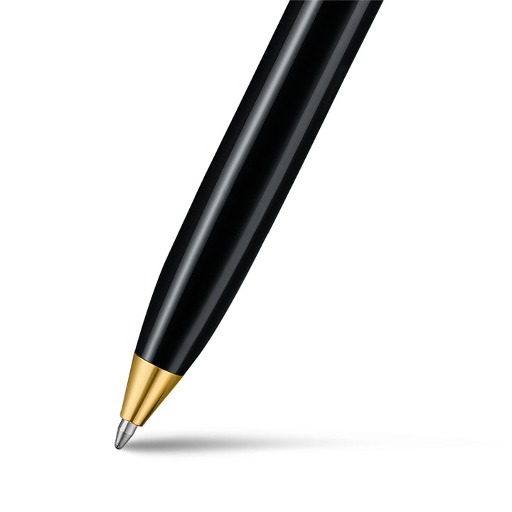 Close-up of the Sheaffer Balance III E893 ballpoint pen gold-tone tip