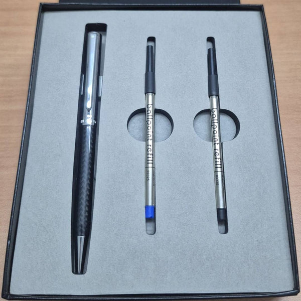 Load image into Gallery viewer, Sheaffer Intensity Carbon Fiber CT Ballpoint Pen &amp; Two Ballpoint Refill with Gift Box
