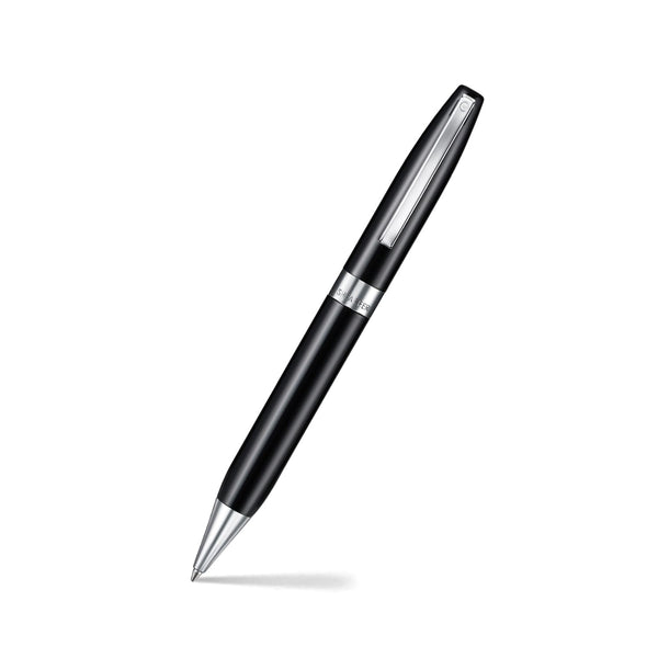 Sheaffer Legacy 9064 Glossy Black Ballpoint Pen with Chrome-Plated Trims — capped