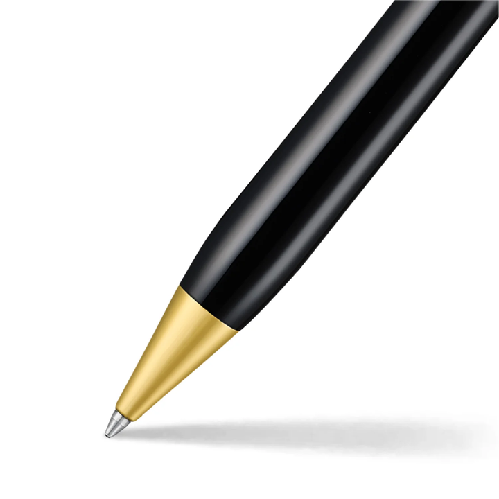 Sheaffer Legacy 9065 Bi-color Black Barrel and Chrome Cap Ballpoint Pen with 14K IP Gold-Plated Trims