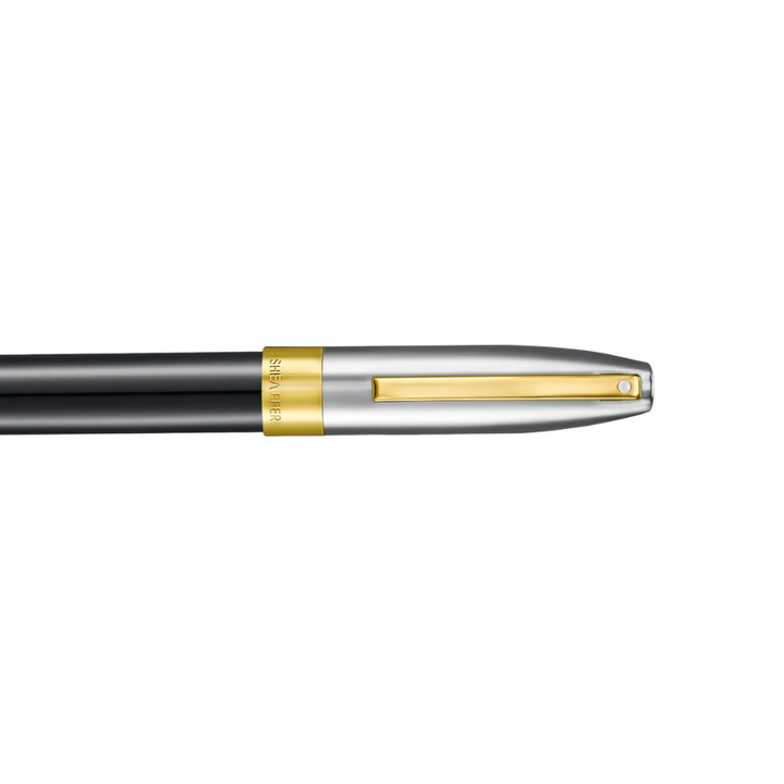 Sheaffer Legacy 9065 Bi-color Black Barrel and Chrome Cap Fountain Pen with 14K IP Gold-Plated Nib and Trims