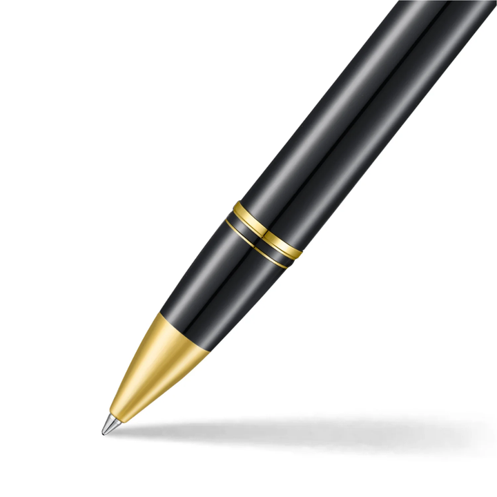 Sheaffer Legacy 9065 Bi-color Black Barrel and Chrome Cap Rollerball Pen with 14K IP Gold-Plated Trims
