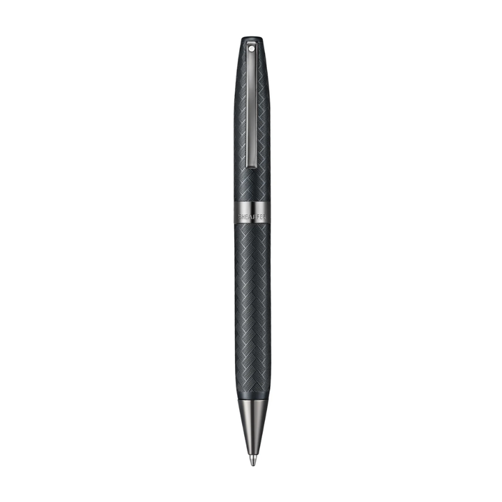 Sheaffer Legacy Chevron 9066 Matte Black Ballpoint Pen with PVD Gunmetal Trims