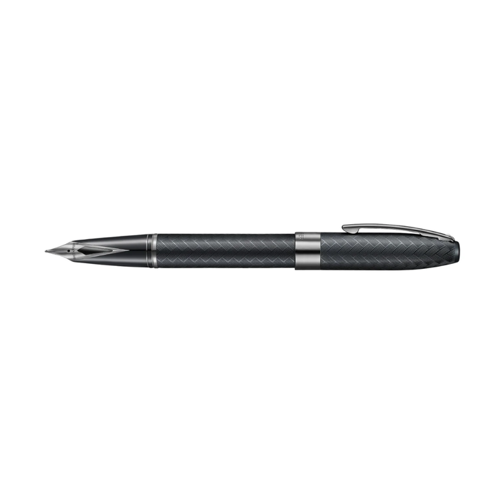 Sheaffer Legacy Chevron 9066 Matte Black Fountain Pen with PVD Gunmetal Nib and Trims