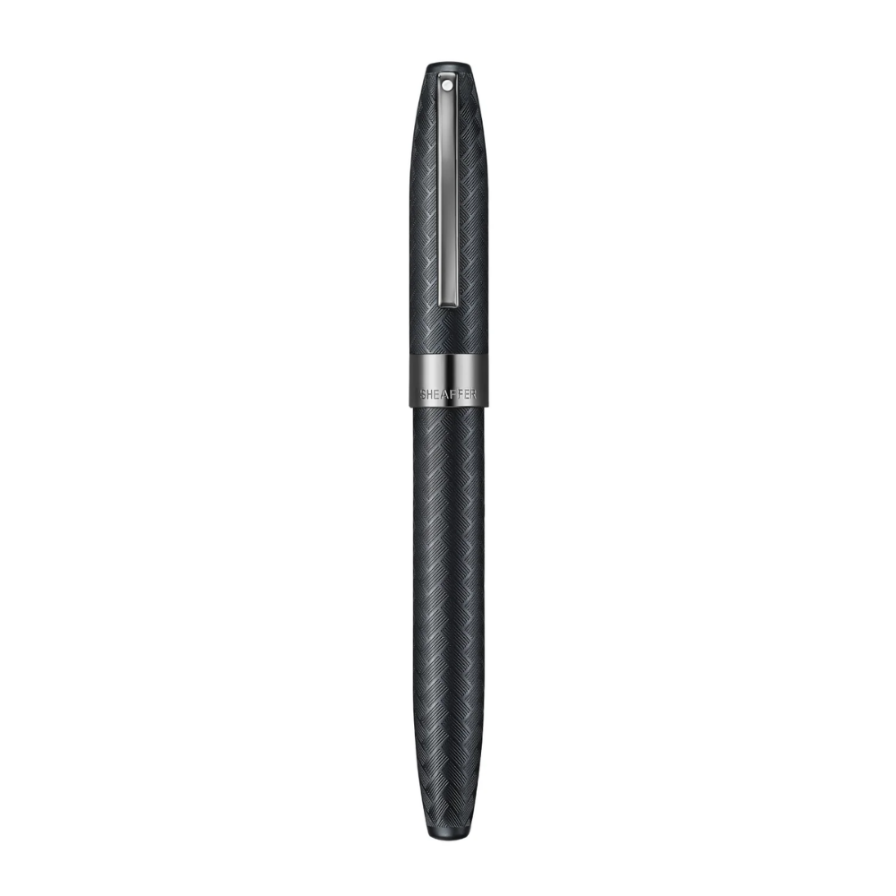 Sheaffer Legacy Chevron 9066 Matte Black Fountain Pen with PVD Gunmetal Nib and Trims