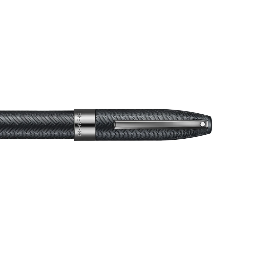Sheaffer Legacy Chevron 9066 Matte Black Fountain Pen with PVD Gunmetal Nib and Trims
