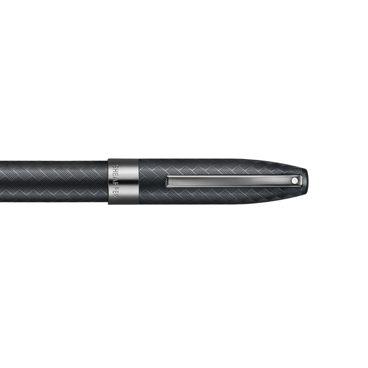 Sheaffer Legacy Chevron 9066 Matte Black Fountain Pen with PVD Gunmetal Nib and Trims
