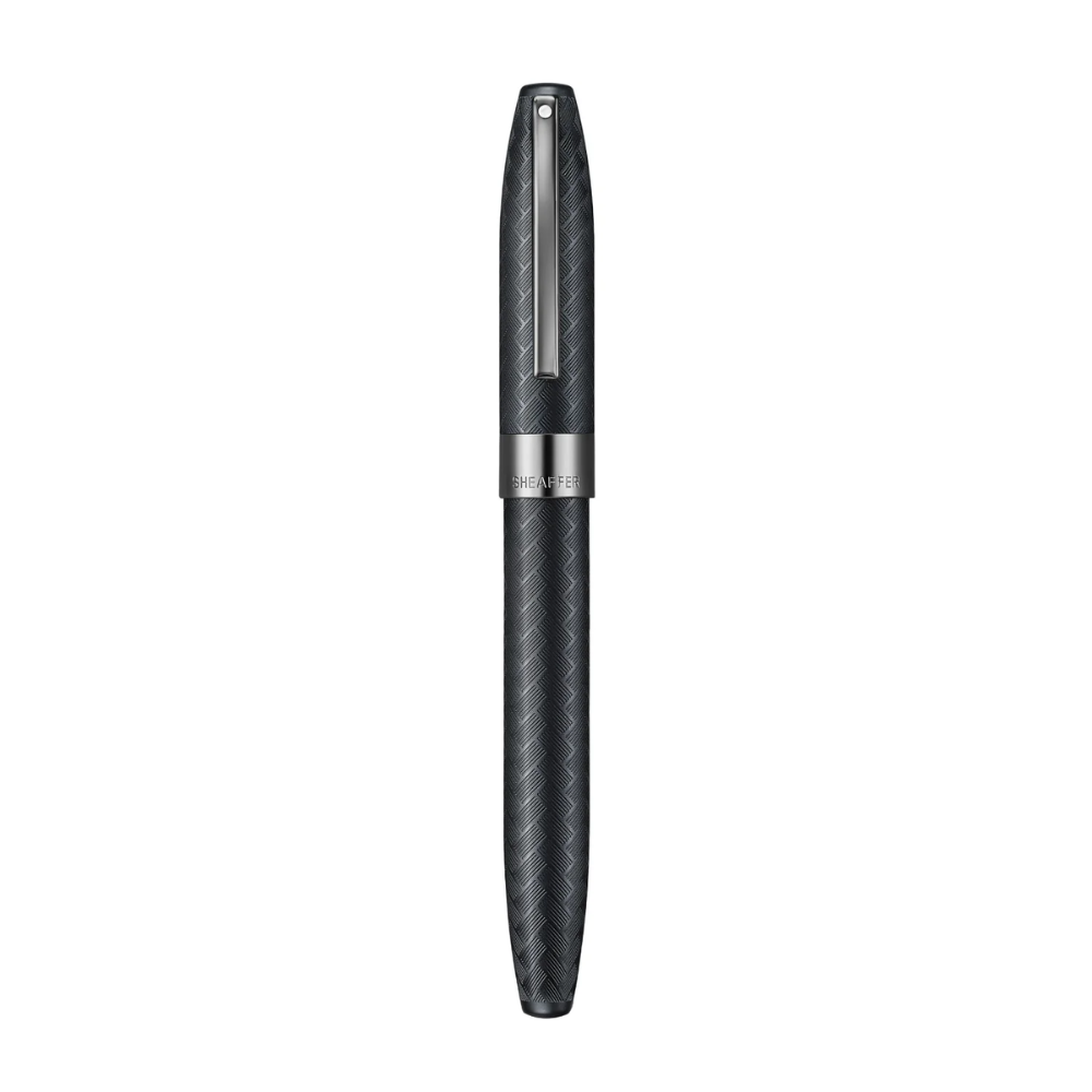 Sheaffer Legacy Chevron 9066 Matte Black Rollerball Pen with PVD Gunmetal Trims