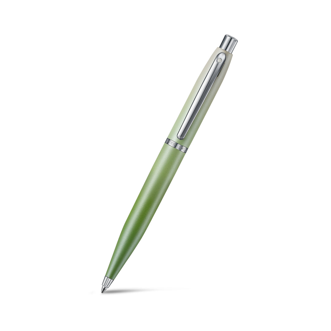 Sheaffer Matcha VFM E9431 Green Ombre Gradient with Chrome Trims Ballpoint Pen