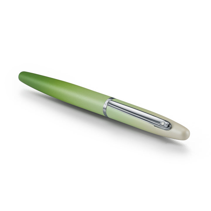 Sheaffer Matcha VFM E9431 Green Ombre Gradient with Chrome Trims Ballpoint Pen