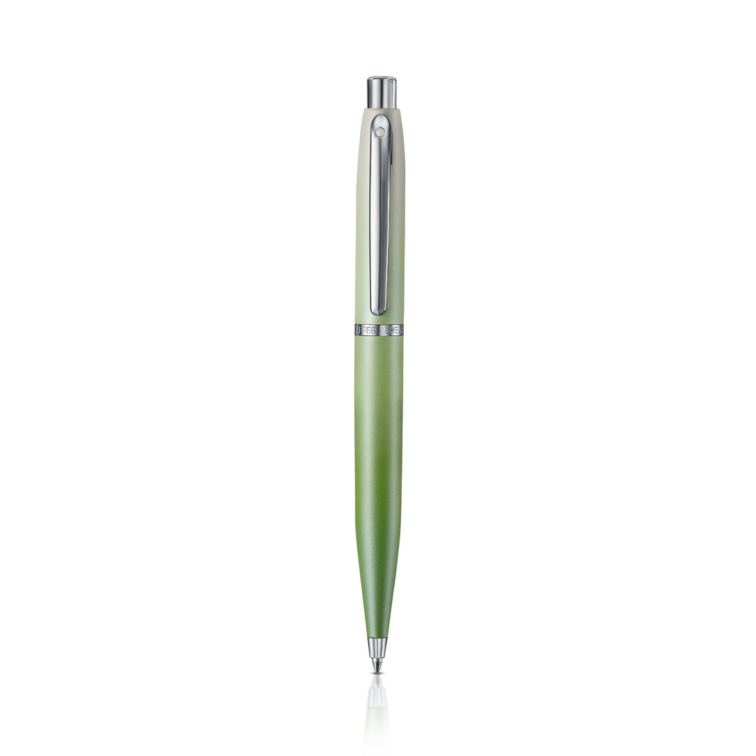 Sheaffer Matcha VFM E9431 Green Ombre Gradient with Chrome Trims Ballpoint Pen