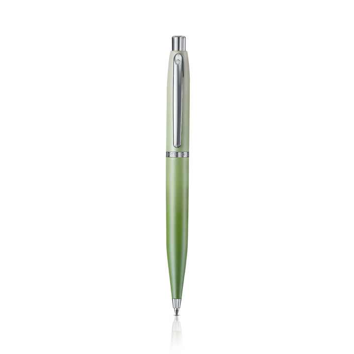 Sheaffer Matcha VFM E9431 Green Ombre Gradient with Chrome Trims Ballpoint Pen
